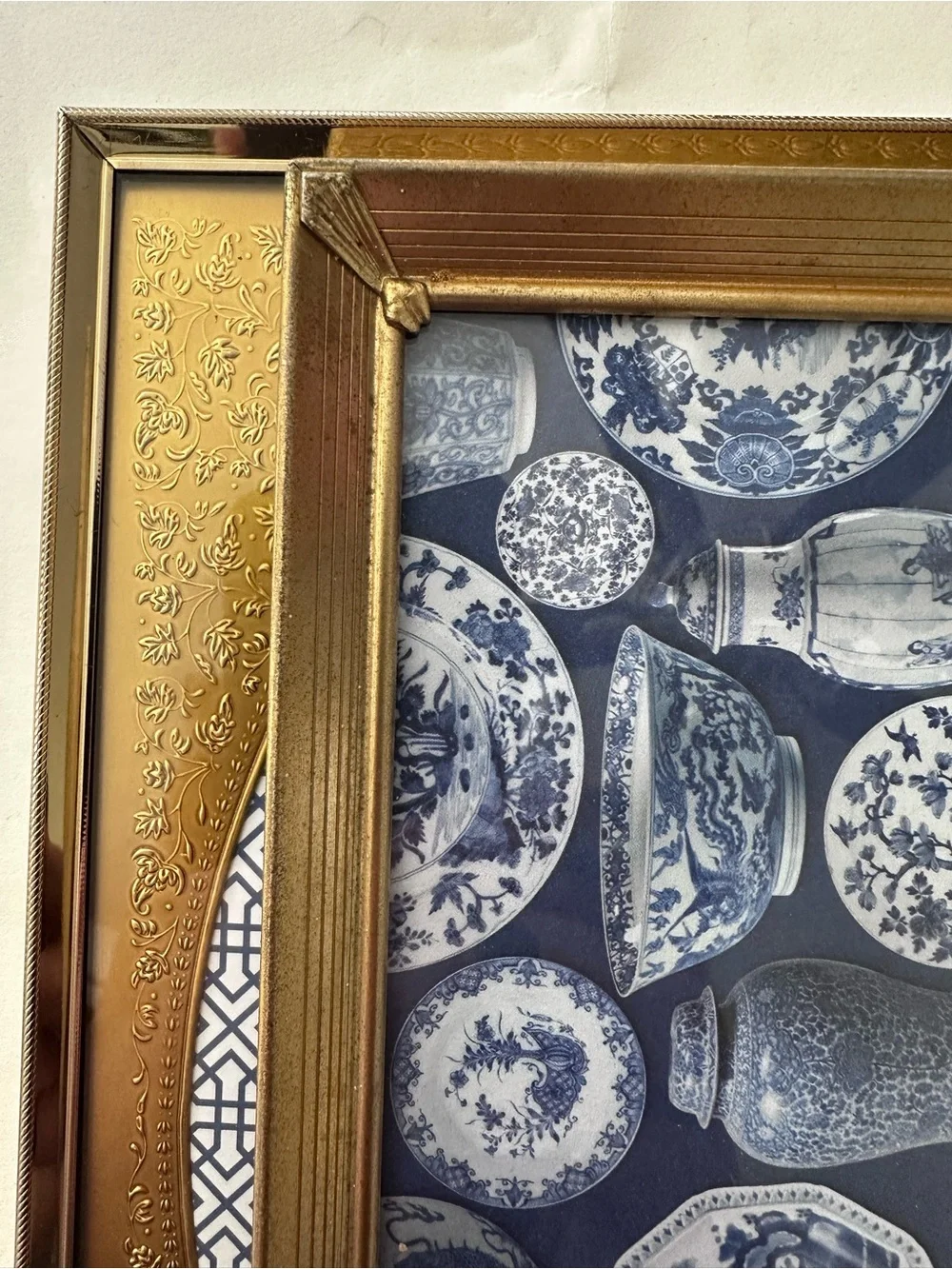 2 VINTAGE ORNATE GOLD METAL NEO CLASSICAL PICTURE FRAME FITS 8X10